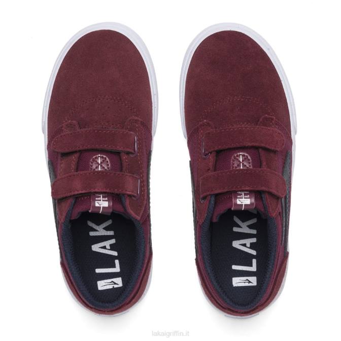 Lakai H20D128bambini grifoni camoscio bordeaux/navy