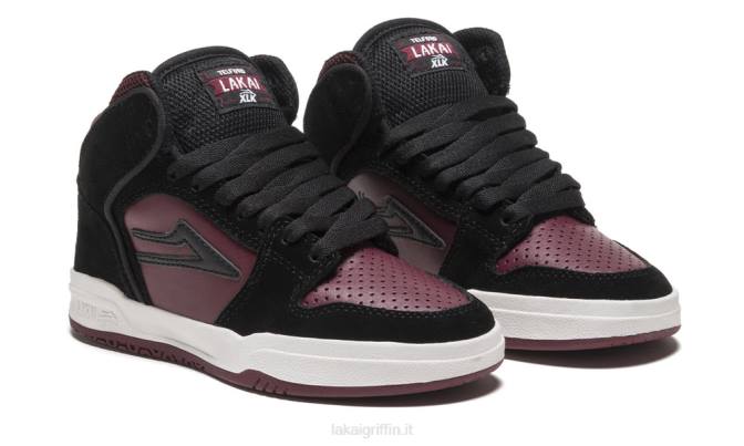Lakai H20D132bambini Telford camoscio nero/bordeaux