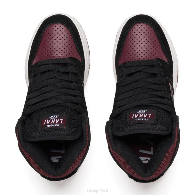 Lakai H20D132bambini Telford camoscio nero/bordeaux