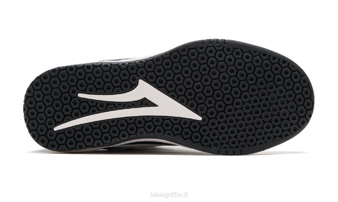 Lakai H20D115ragazzi di Brighton camoscio nero/bianco