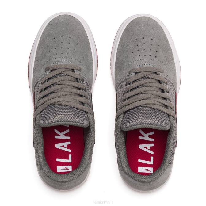 Lakai H20D182scarpe da skateboard per bambini di brighton grigio