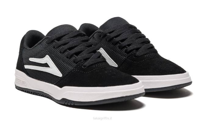 Lakai H20D183scarpe da skateboard per bambini di brighton nero