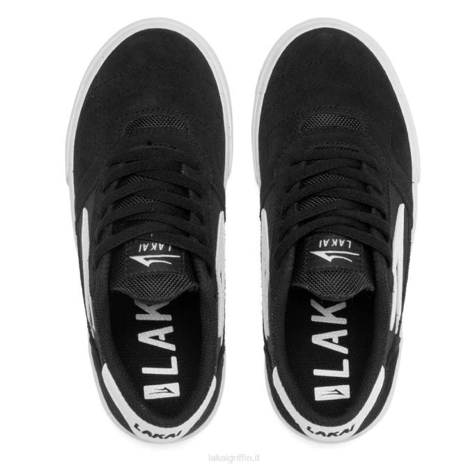 Lakai H20D119ragazzi di cambridge camoscio nero/bianco