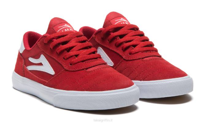 Lakai H20D178scarpe da skateboard cambridge per bambini rosso