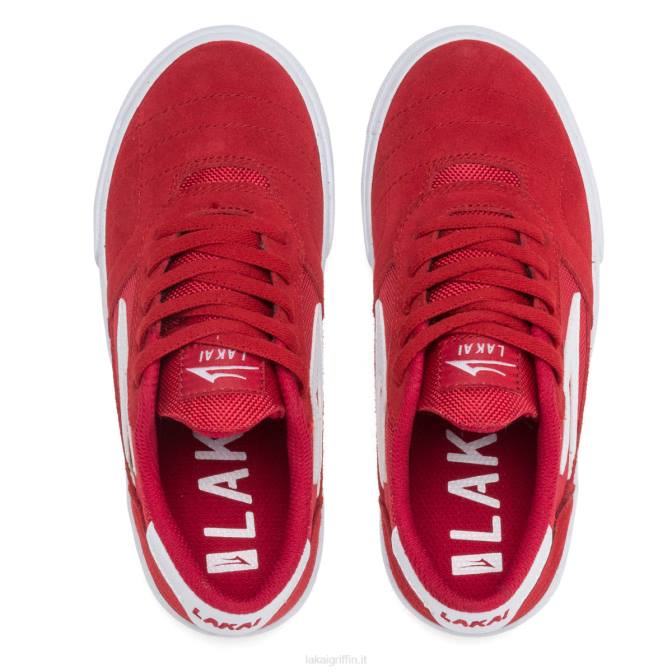 Lakai H20D178scarpe da skateboard cambridge per bambini rosso