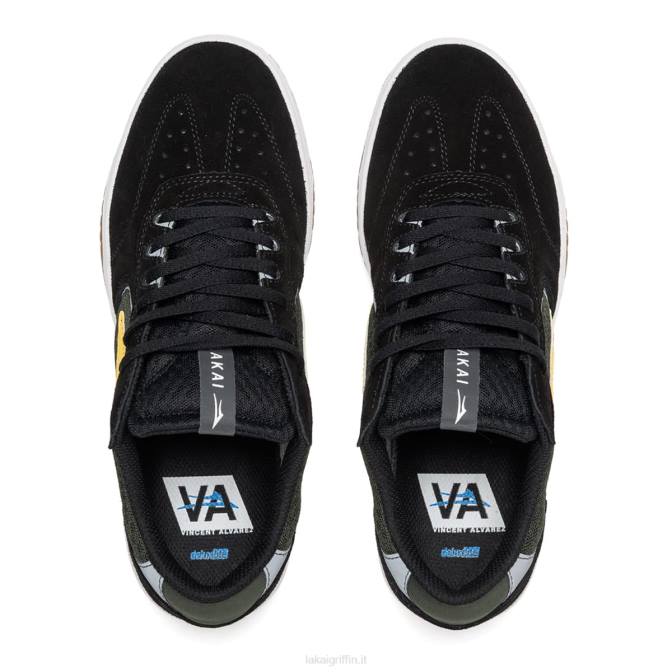 Lakai H20D302scarpe da skateboard atlantiche nero