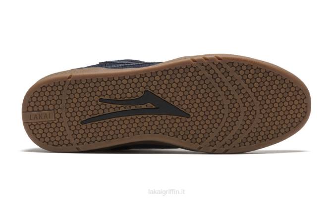 Lakai H20D135brighton camoscio blu navy/gomma