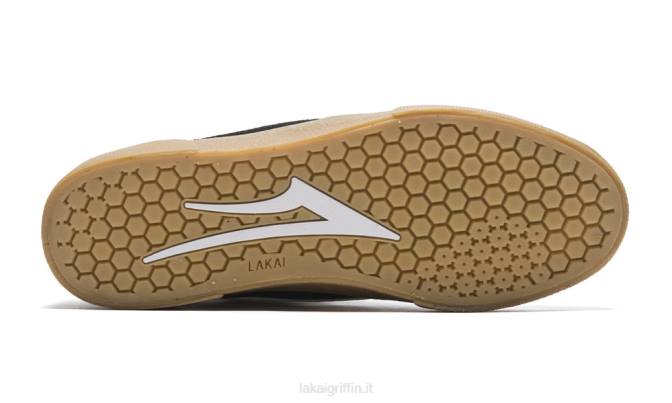 Lakai H20D63Cambridge camoscio nero/gomma