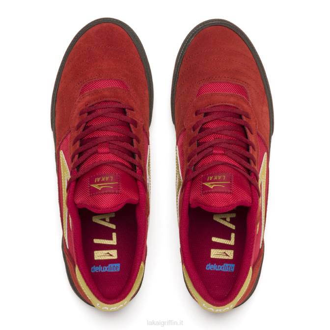 Lakai H20D65Cambridge camoscio rosso/gomma