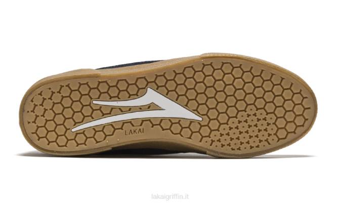 Lakai H20D67Cambridge camoscio blu navy/gomma