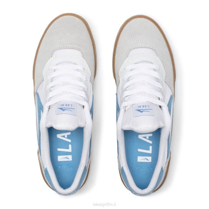 Lakai H20D75Cambridge camoscio bianco/azzurro