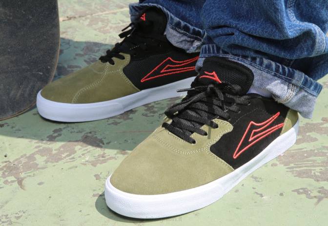 Lakai H20D2cardiff camoscio oliva/nero