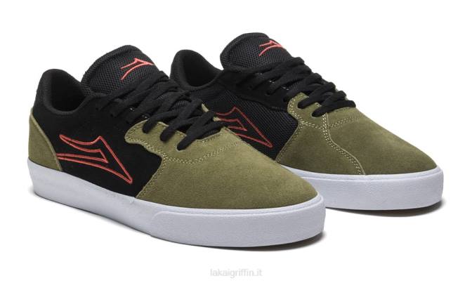Lakai H20D2cardiff camoscio oliva/nero