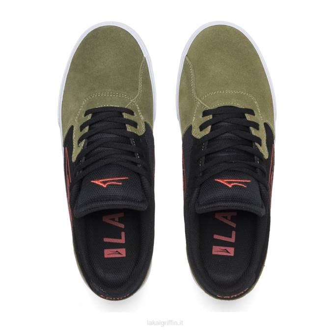 Lakai H20D2cardiff camoscio oliva/nero