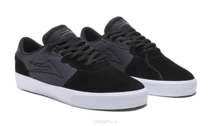 Lakai H20D4cardiff camoscio nero/grigio