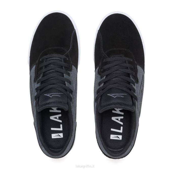 Lakai H20D4cardiff camoscio nero/grigio
