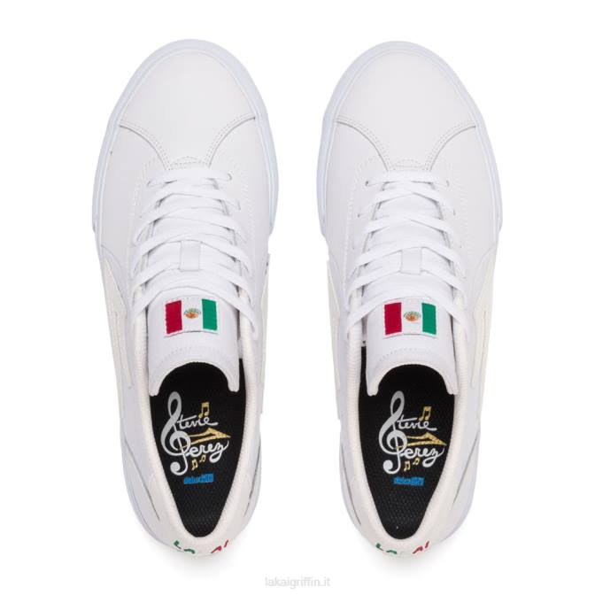 Lakai H20D108flacco 2 pelle bianca