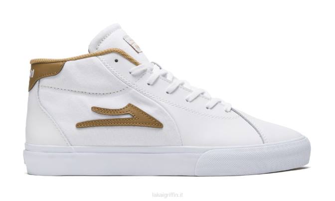 Lakai H20D238Flaco 2 scarpe da skate medio in pelle bianco