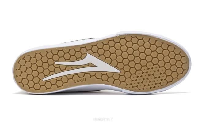 Lakai H20D238Flaco 2 scarpe da skate medio in pelle bianco