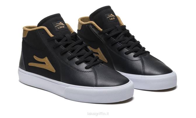 Lakai H20D32Flaco 2 metà pelle nera/tabacco