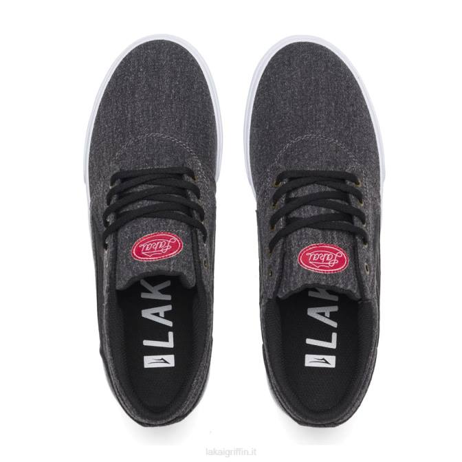 Lakai H20D10grifone denim lavato nero