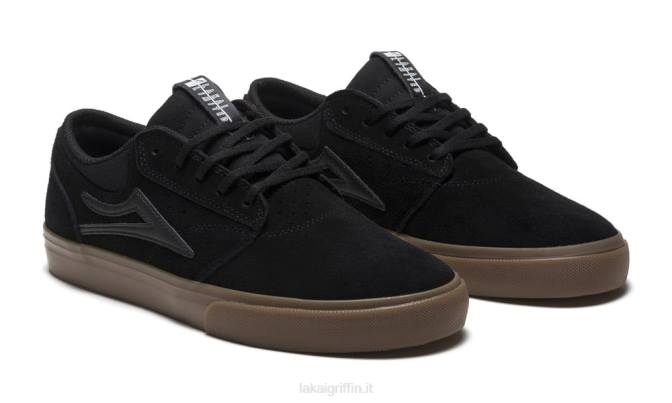 Lakai H20D11grifone camoscio nero/gomma