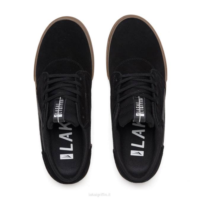 Lakai H20D11grifone camoscio nero/gomma