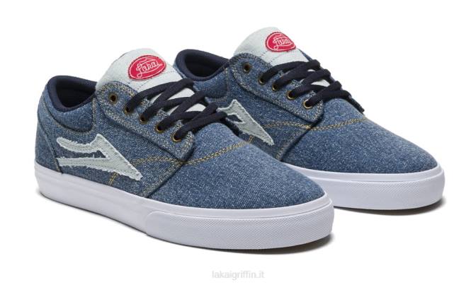 Lakai H20D12grifone denim lavato blu