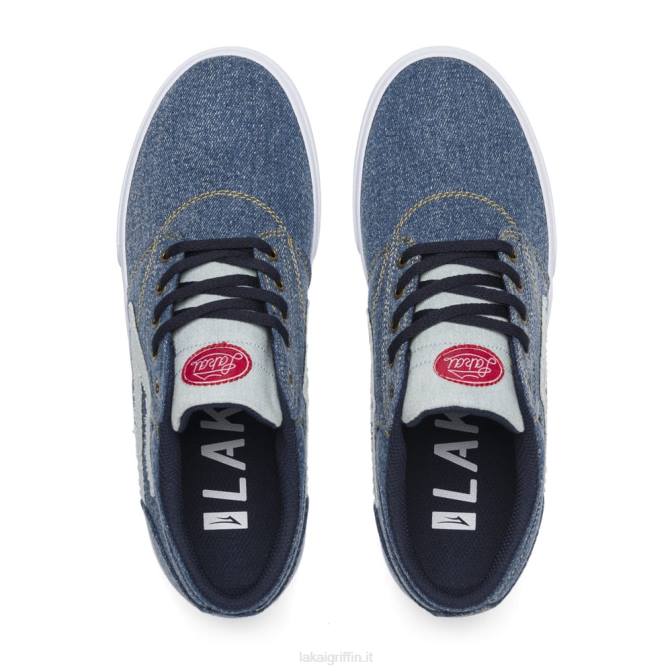 Lakai H20D12grifone denim lavato blu