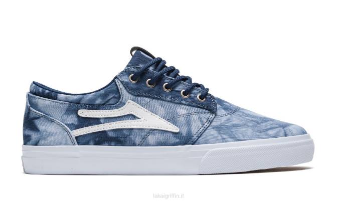 Lakai H20D222scarpe da skateboard Griffin Tie Dye in tessuto blu