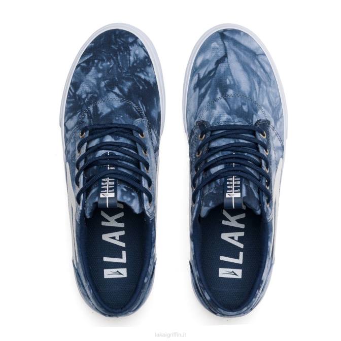 Lakai H20D222scarpe da skateboard Griffin Tie Dye in tessuto blu