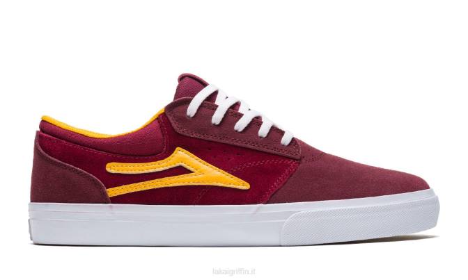 Lakai H20D224scarpe da skateboard Griffin rosso