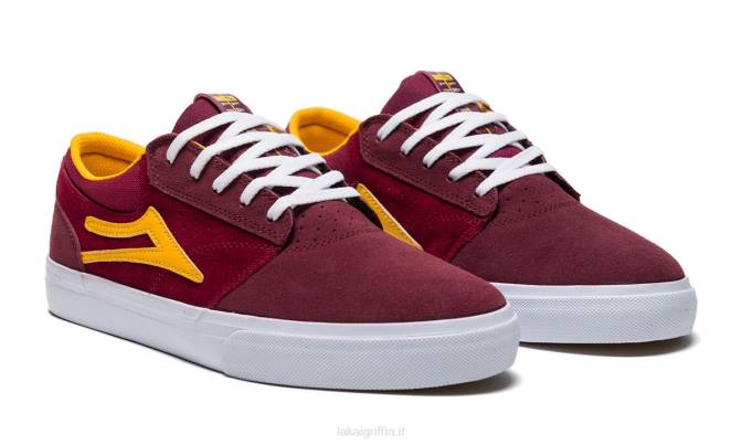 Lakai H20D224scarpe da skateboard Griffin rosso
