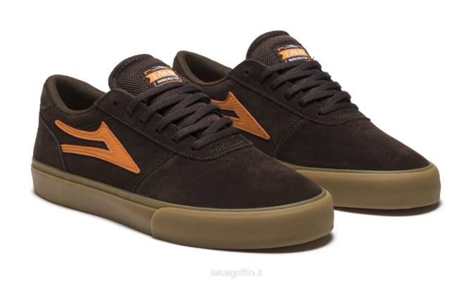Lakai H20D91Manchester camoscio cioccolato/gomma