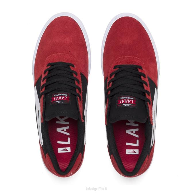 Lakai H20D92Manchester camoscio rosso/nero