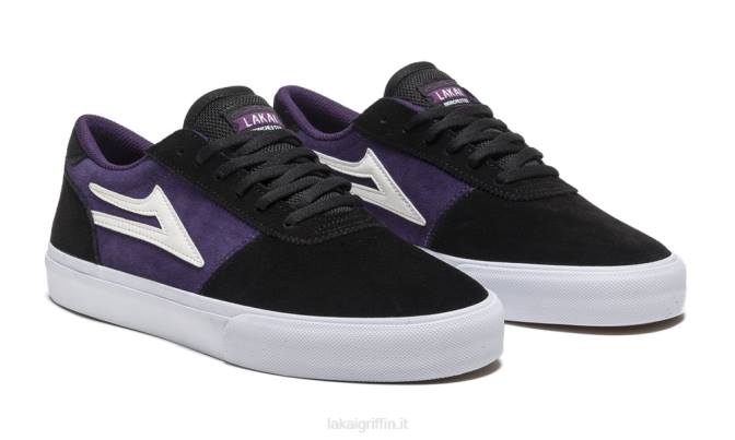 Lakai H20D94Manchester camoscio nero/uva