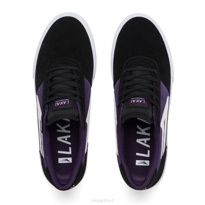 Lakai H20D94Manchester camoscio nero/uva