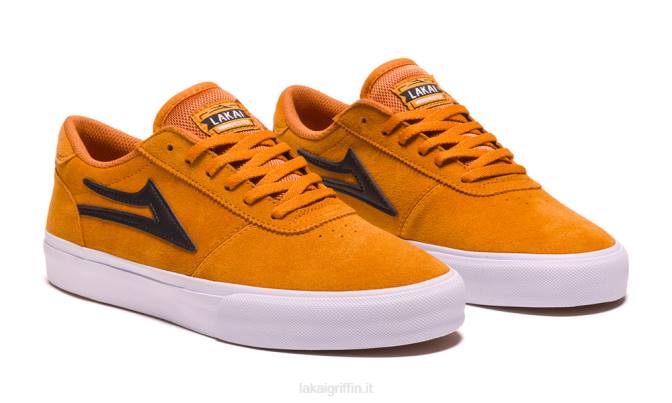 Lakai H20D96Manchester camoscio arancione/nero