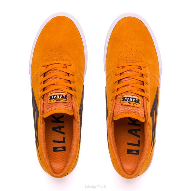 Lakai H20D96Manchester camoscio arancione/nero