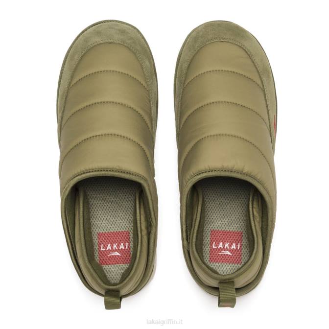 Lakai H20D100pantofola di Owen poliestere verde oliva