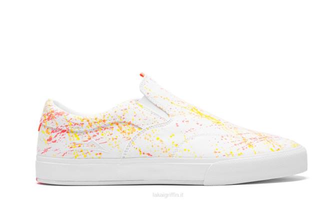 Lakai H20D256scarpe da skateboard in tela porosa walker owen vlk splatter bianco
