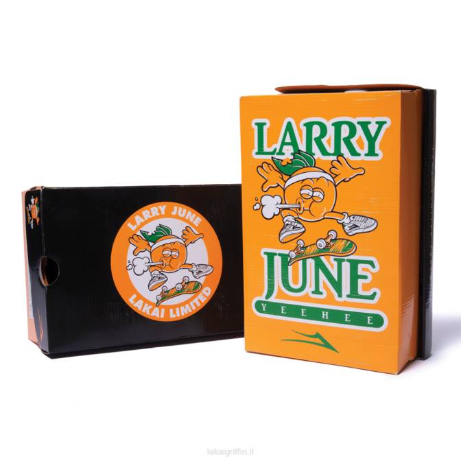 Lakai H20D259larry june owen vlk scarpe da skateboard nero