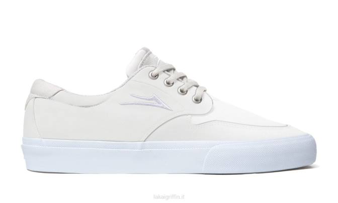 Lakai H20D251Riley 3 scarpe da skateboard in pelle bianco