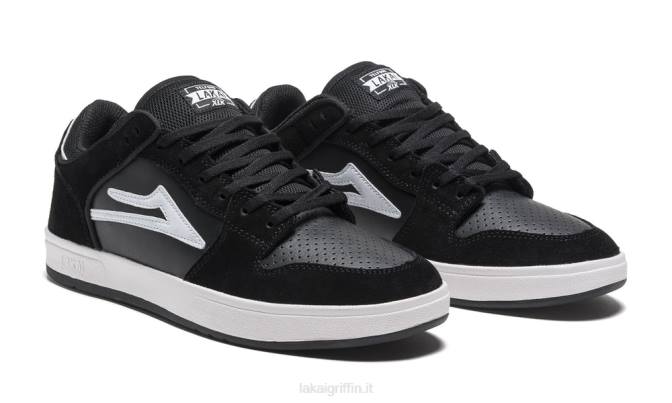 Lakai H20D42telford basso camoscio nero/bianco