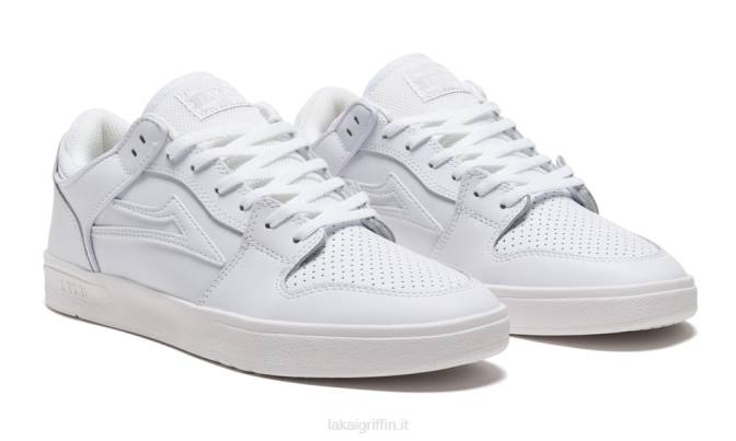 Lakai H20D44telford basso pelle bianca