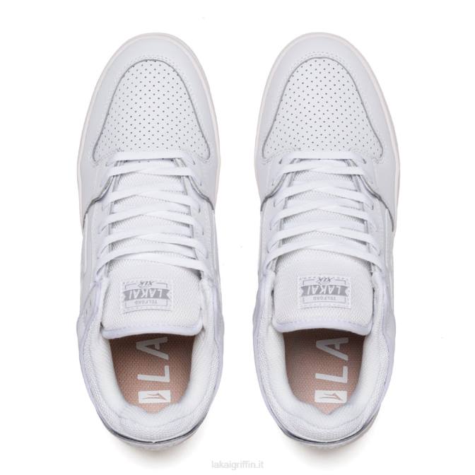 Lakai H20D44telford basso pelle bianca