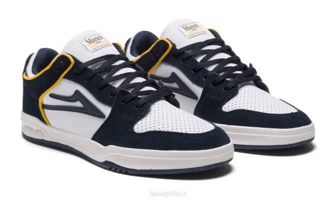 Lakai H20D46telford basso camoscio blu scuro/bianco