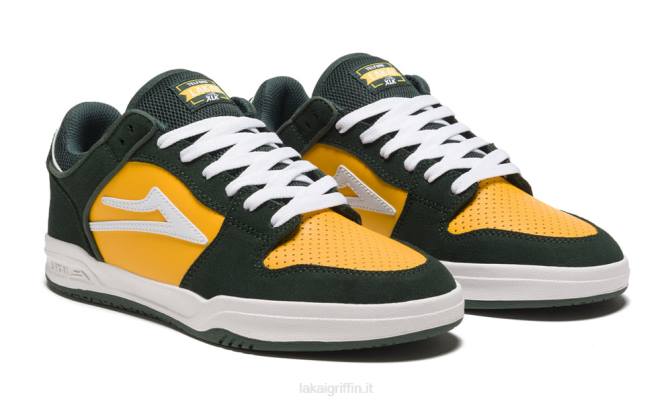 Lakai H20D50telford basso pino/pelle scamosciata gialla