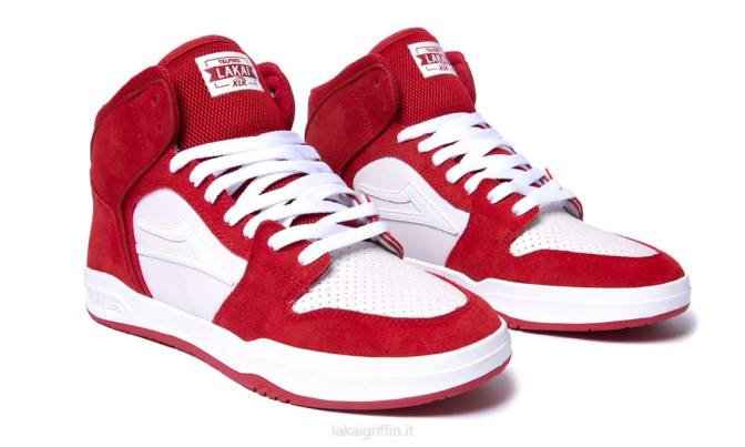Lakai H20D61telford camoscio uv rosso/bianco
